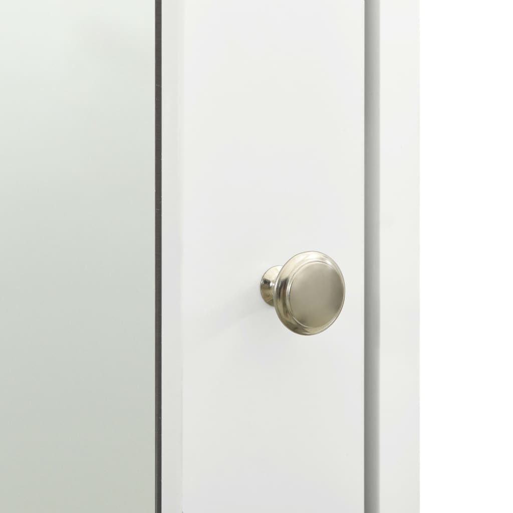 Badrumsspegel Spegelskåp Vit 66x17x63 cm