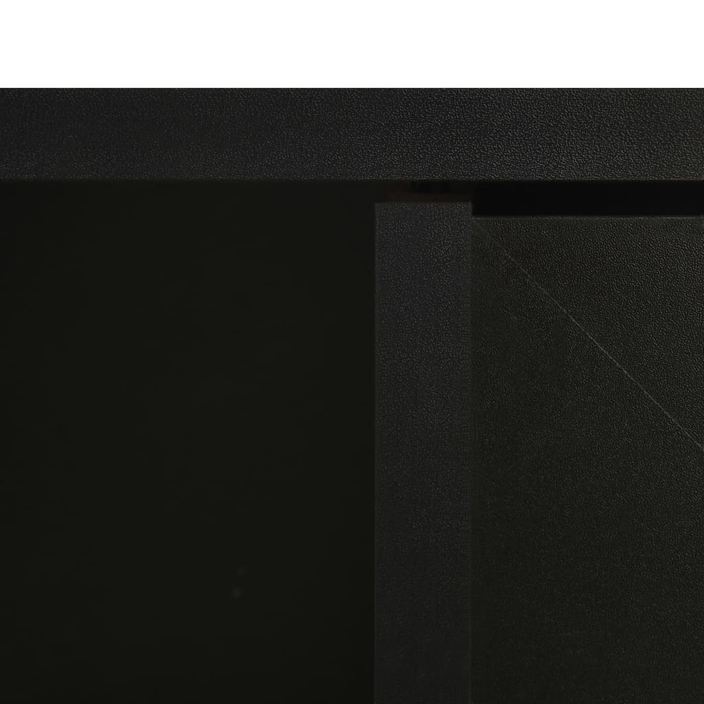 Badrumsspegel Spegelskåp Svart 66x17x63 cm