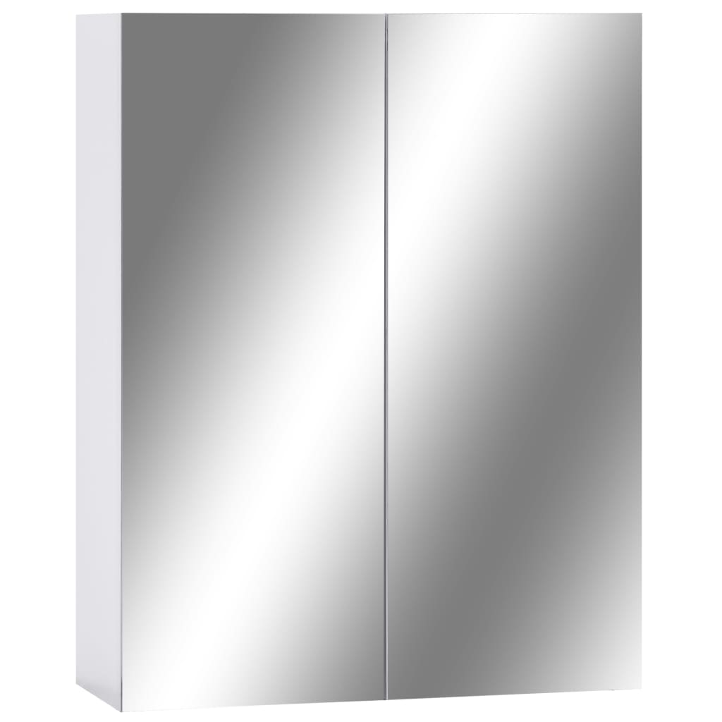 Badrumsspegel Spegelskåp Vit 60x15x75 cm