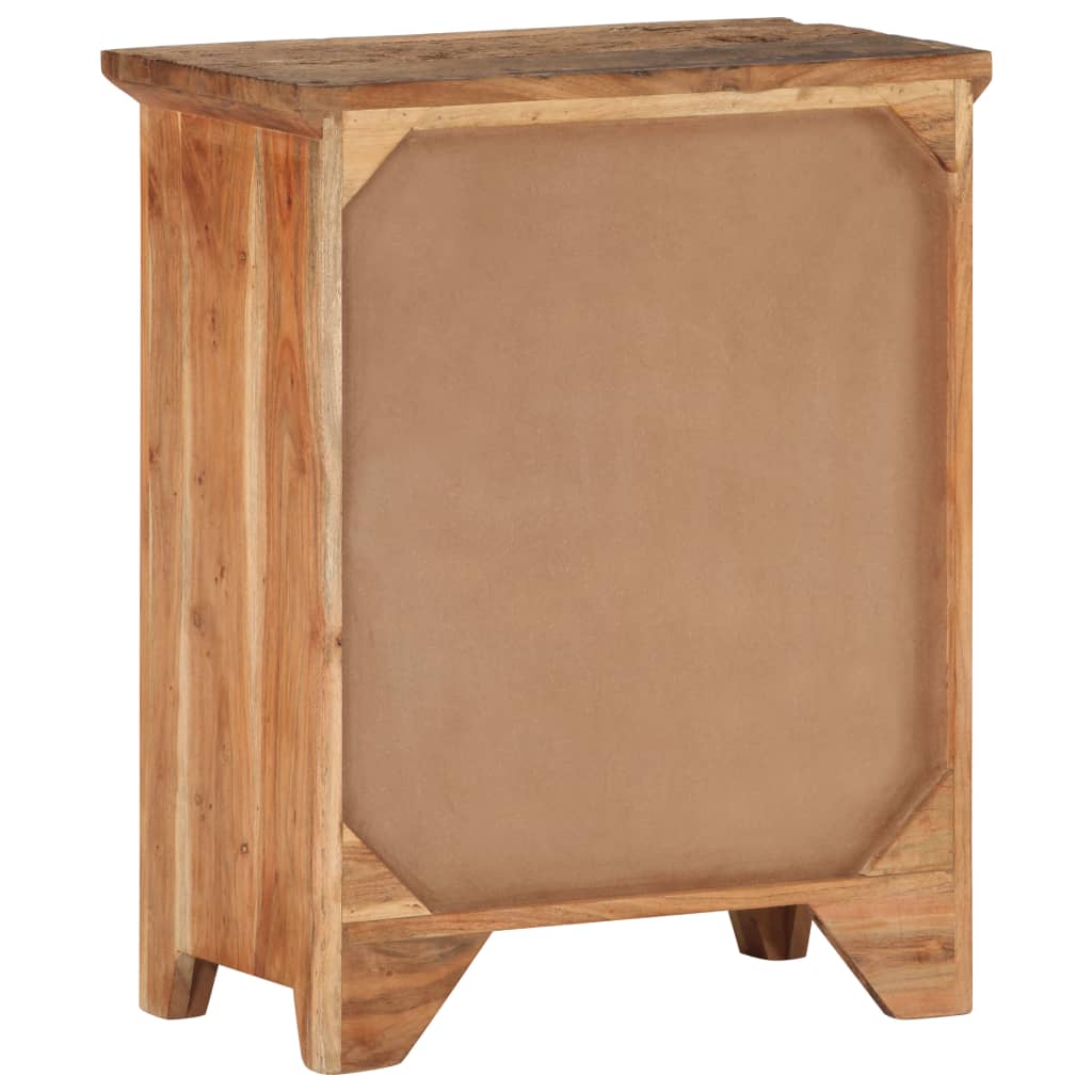 Byrå 60x33x75 cm massivt akaciaträ och återvunnet trä