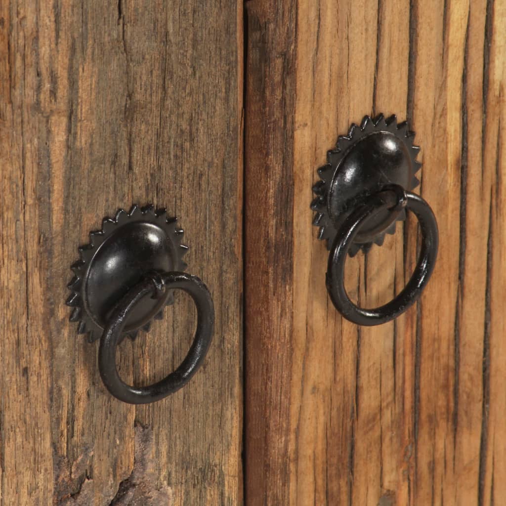 Skänk Trä 60x33x75 cm massivt akaciaträ och återvunnet trä