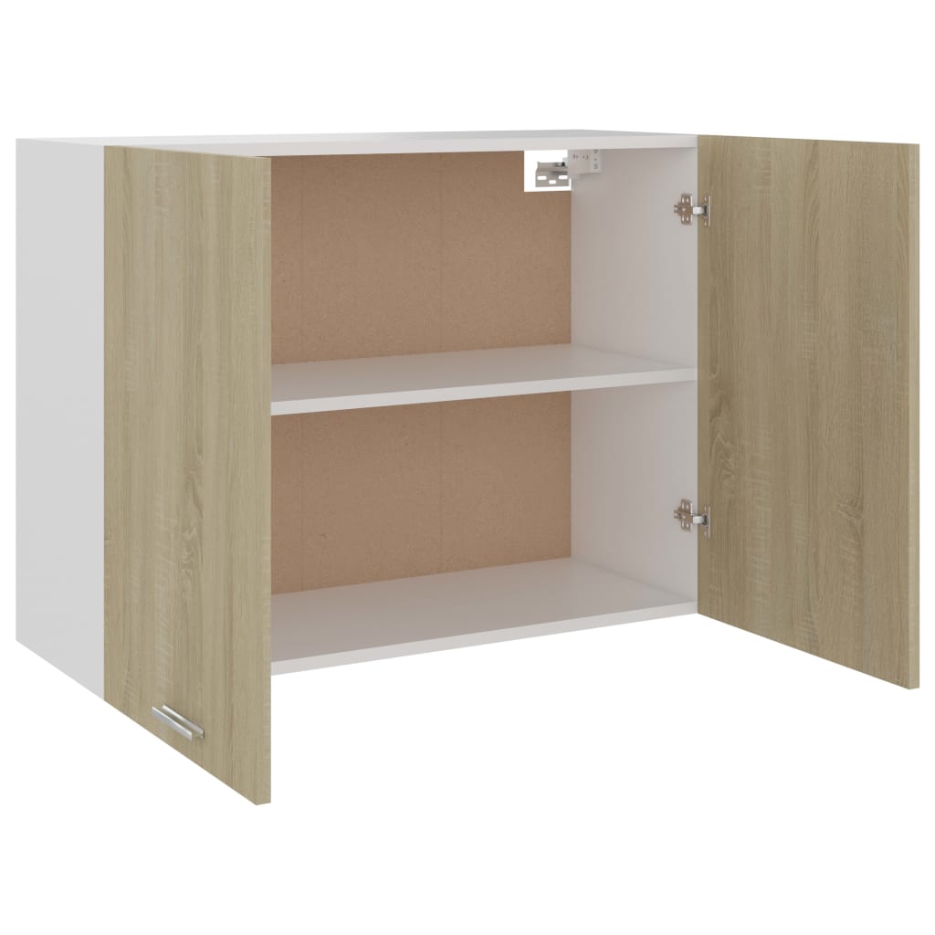 Väggskåp sonoma-ek 80x31x60 cm konstruerat trä