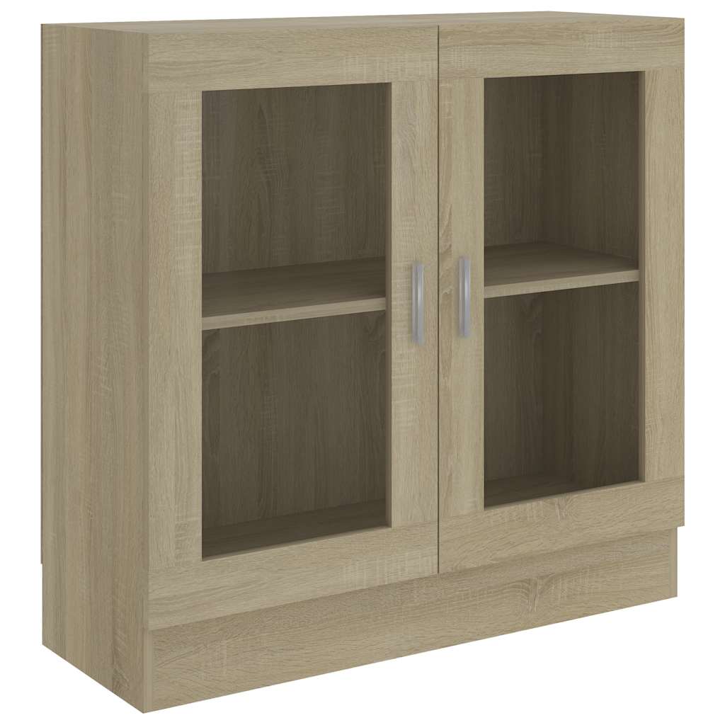 Vitrinskåp Sonoma Ek 82,5x30,5x80 cm