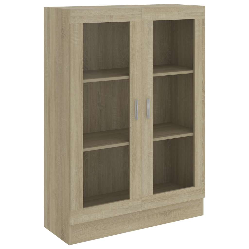 Vitrinskåp Sonoma Ek 82,5x30,5x115 cm