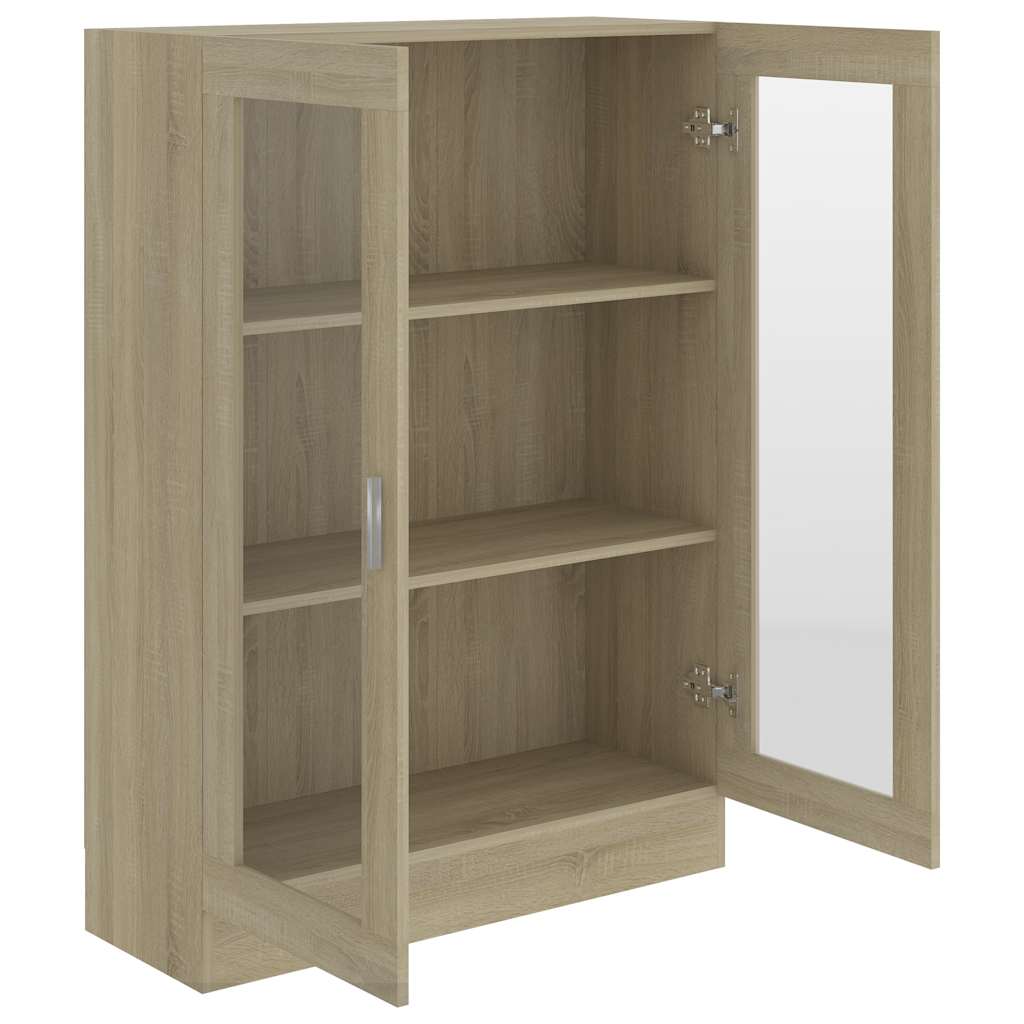 Vitrinskåp Sonoma Ek 82,5x30,5x115 cm