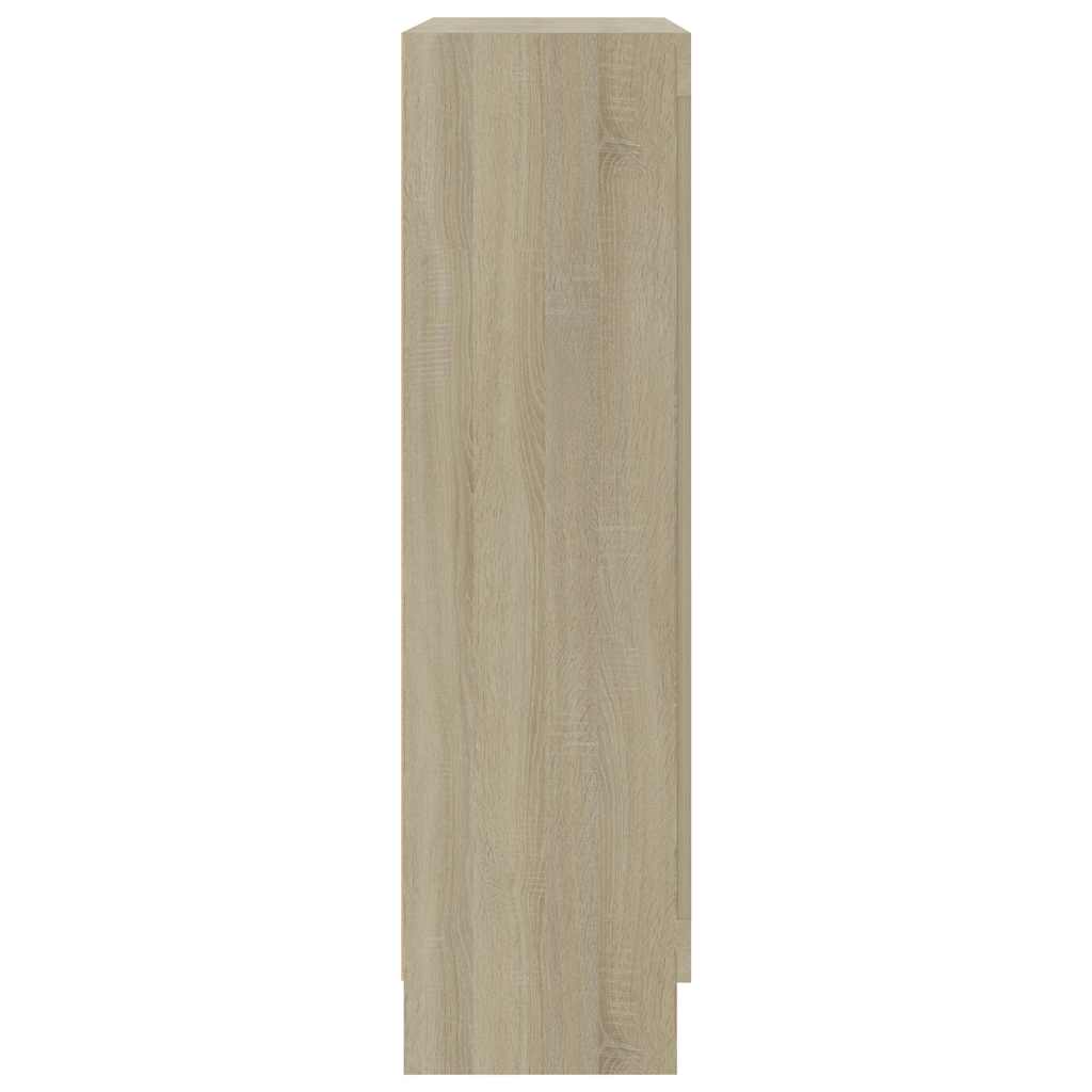 Vitrinskåp Sonoma Ek 82,5x30,5x115 cm