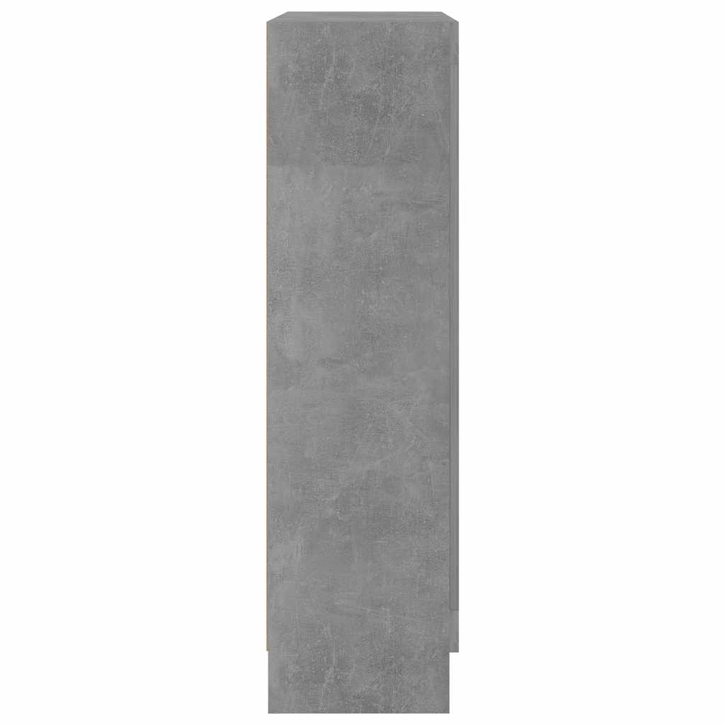 Vitrinskåp Betonggrå 82,5x30,5x115 cm
