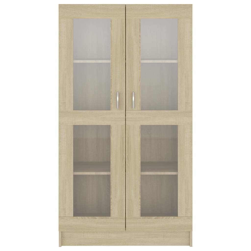 Vitrinskåp Sonoma Ek 82,5x30,5x150 cm
