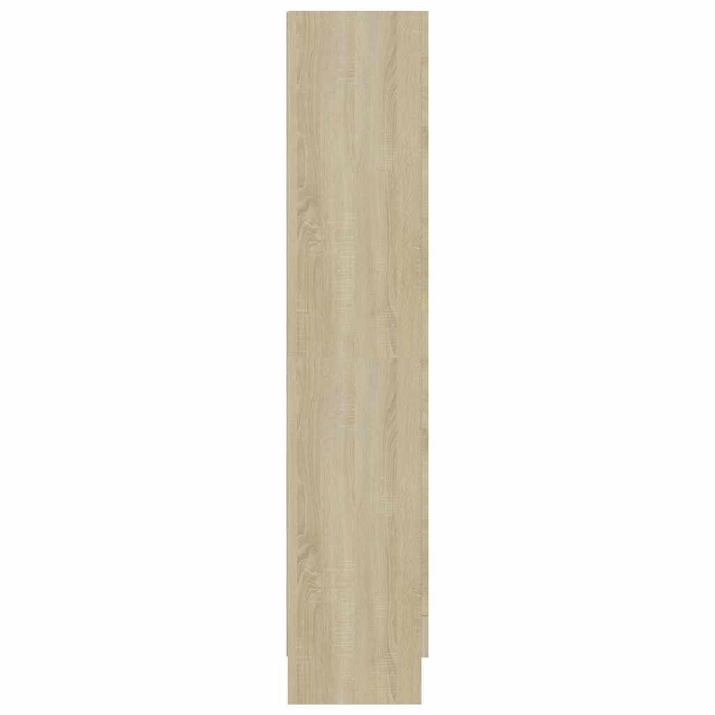 Vitrinskåp Sonoma Ek 82,5x30,5x150 cm