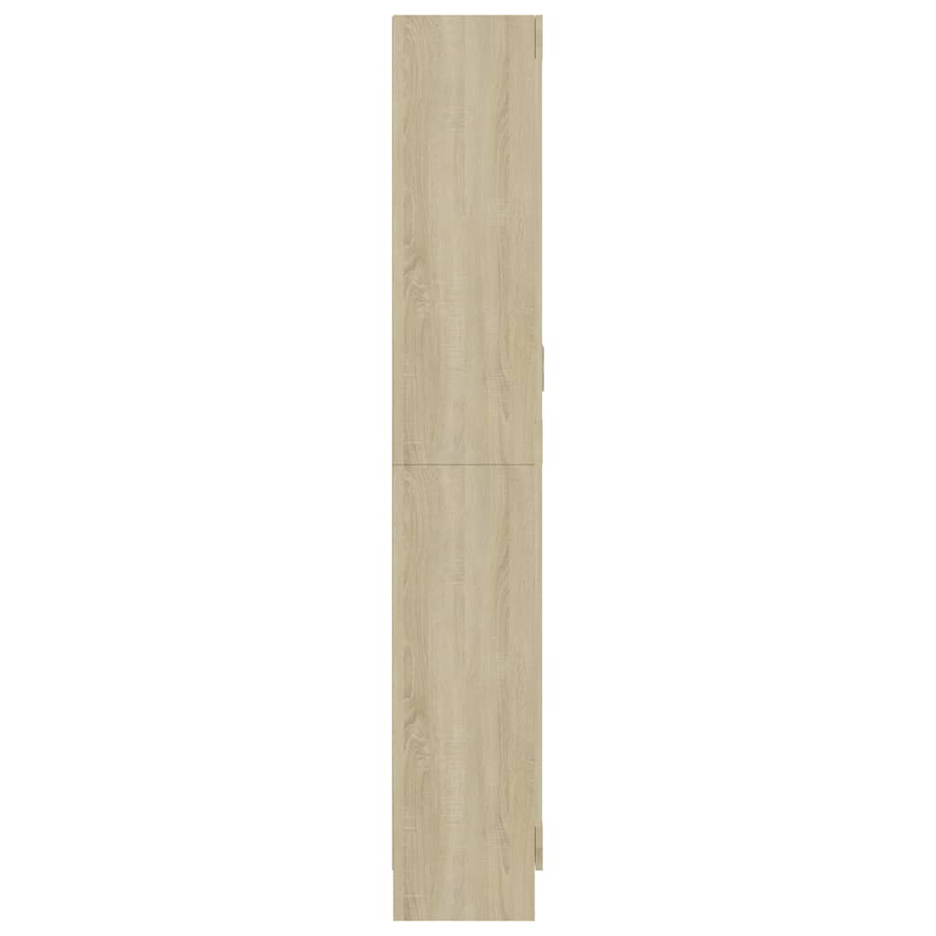 Vitrinskåp Sonoma Ek 82,5x30,5x185,5 cm