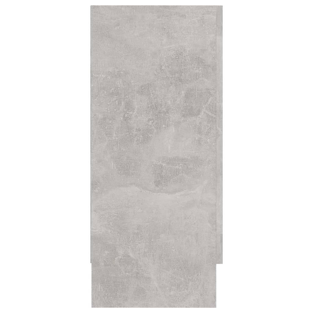 Vitrinskåp Betonggrå 120x30,5x70 cm