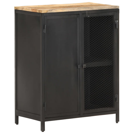 Skänk Trä 60x35x78 cm massivt grovt mangoträ