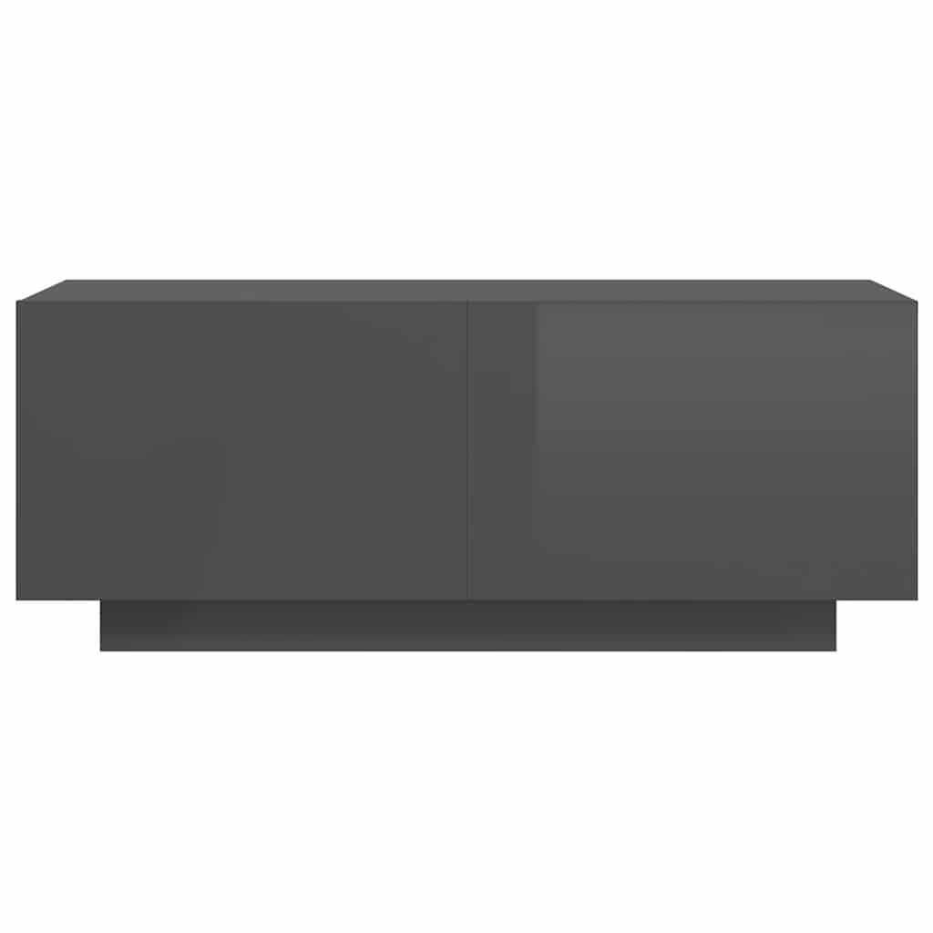 TV-skåp Högglans Grå 100x35x40 cm