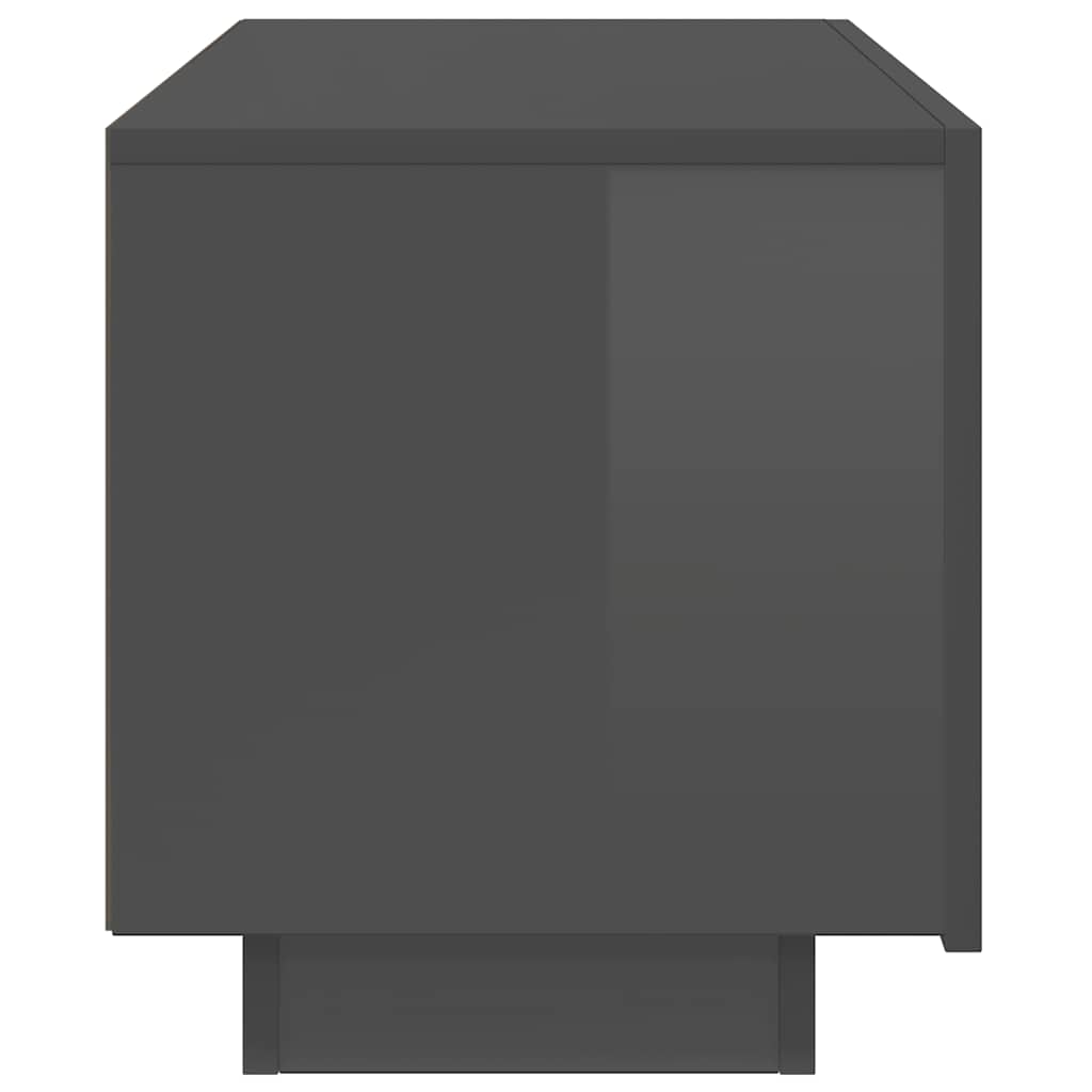 TV-skåp Högglans Grå 100x35x40 cm