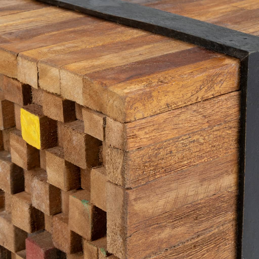Tv-bänk 110x30x32,5 cm massiv teak