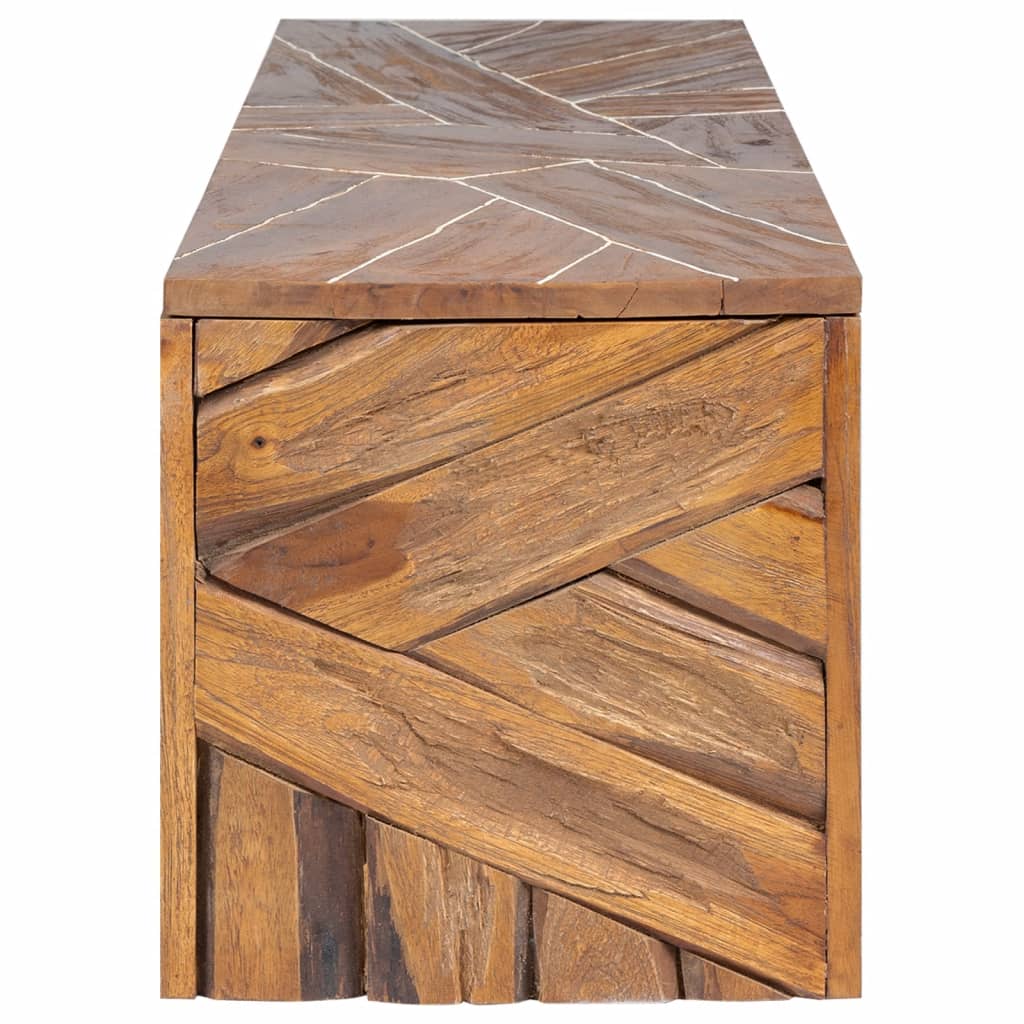 Tv-bänk 110x60x38 cm massiv teak