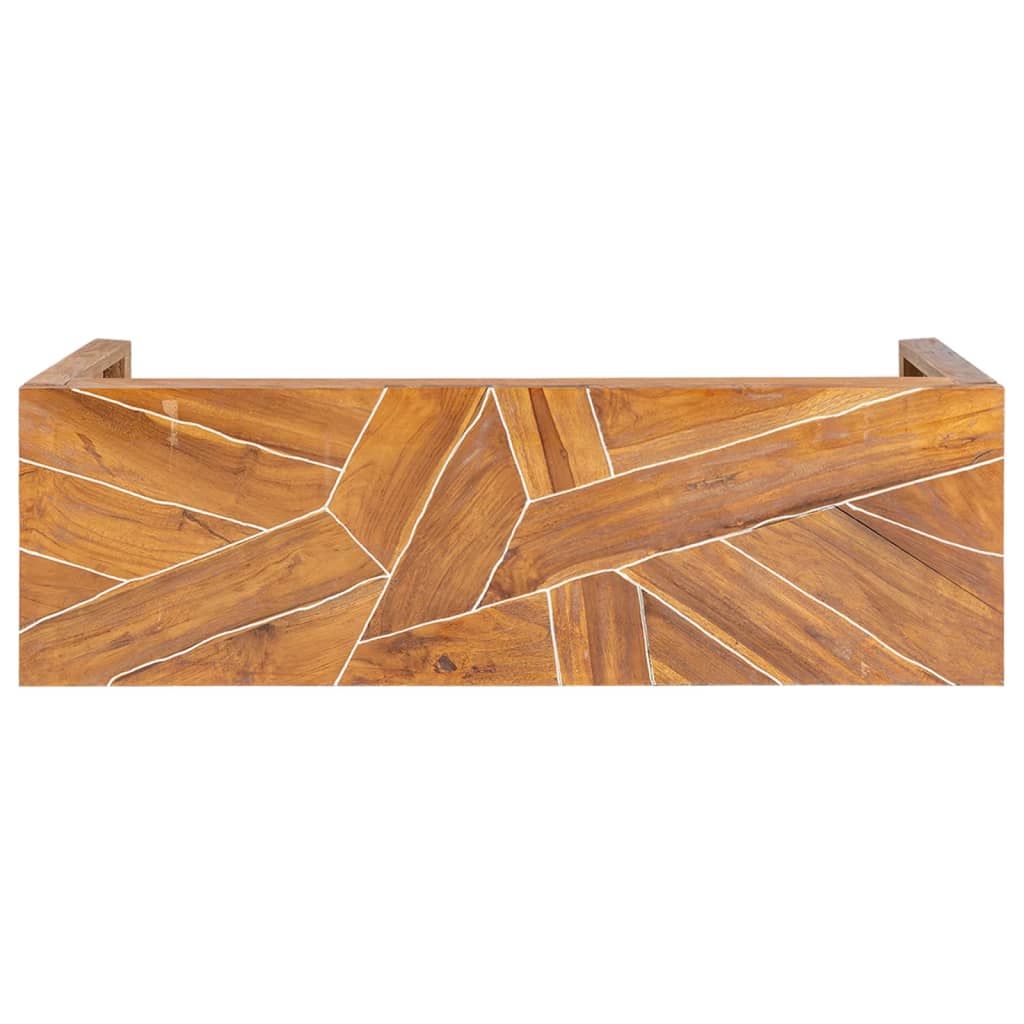 Tv-bänk 110x60x38 cm massiv teak