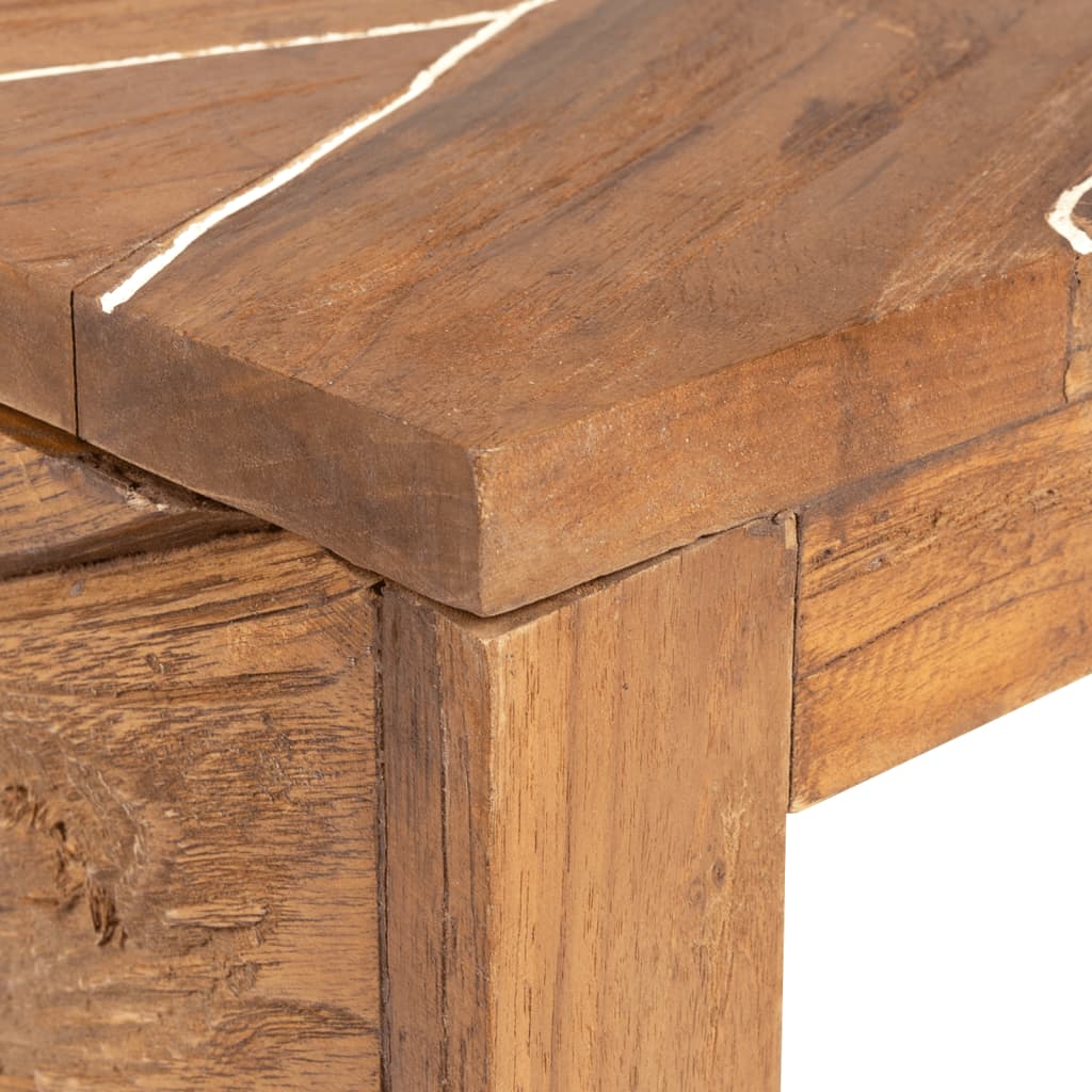 Tv-bänk 110x60x38 cm massiv teak