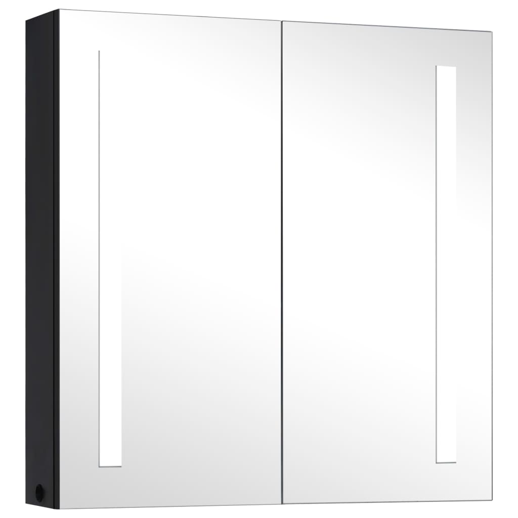Badrumsspegel Spegelskåp LED 62x14x60 cm