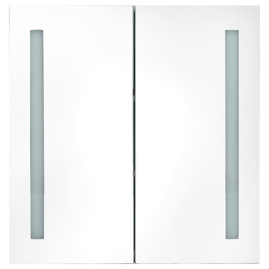 Badrumsspegel Spegelskåp LED 62x14x60 cm