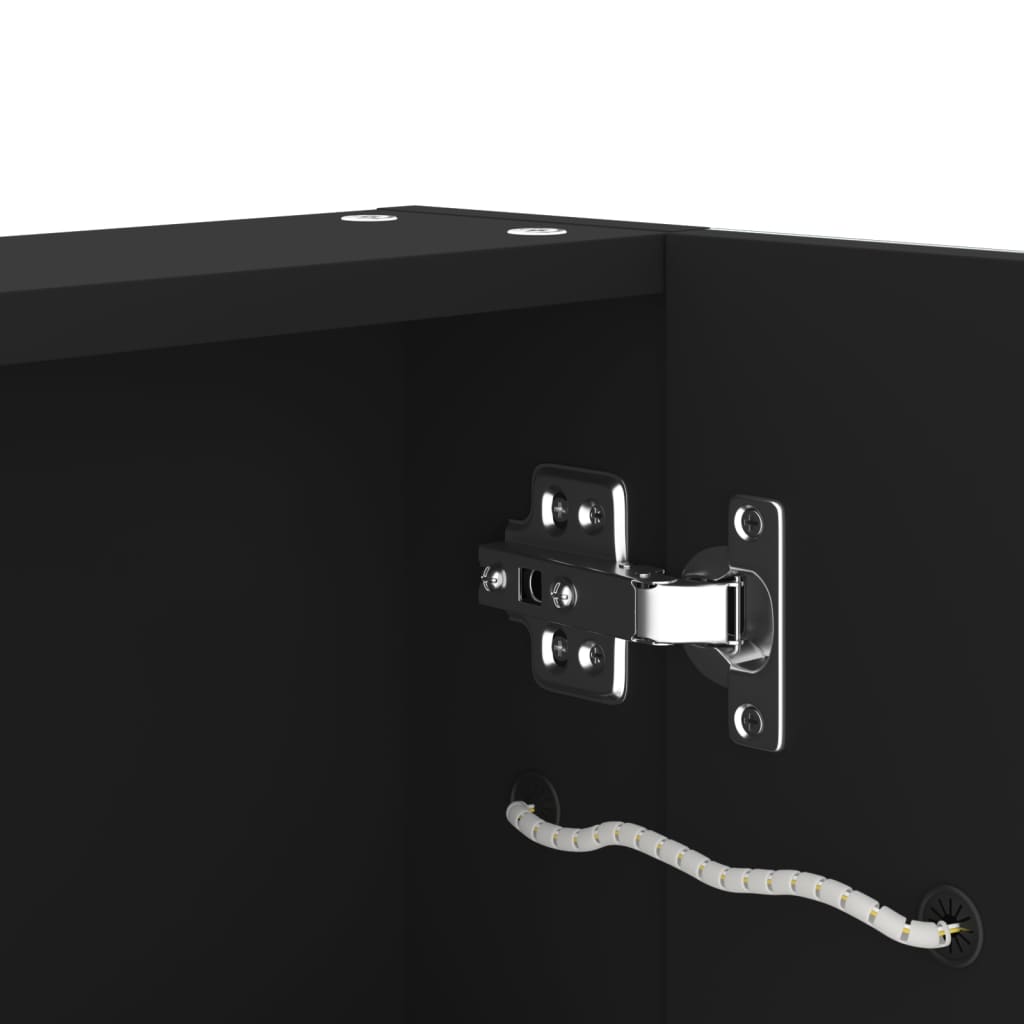 Badrumsspegel Spegelskåp LED 62x14x60 cm