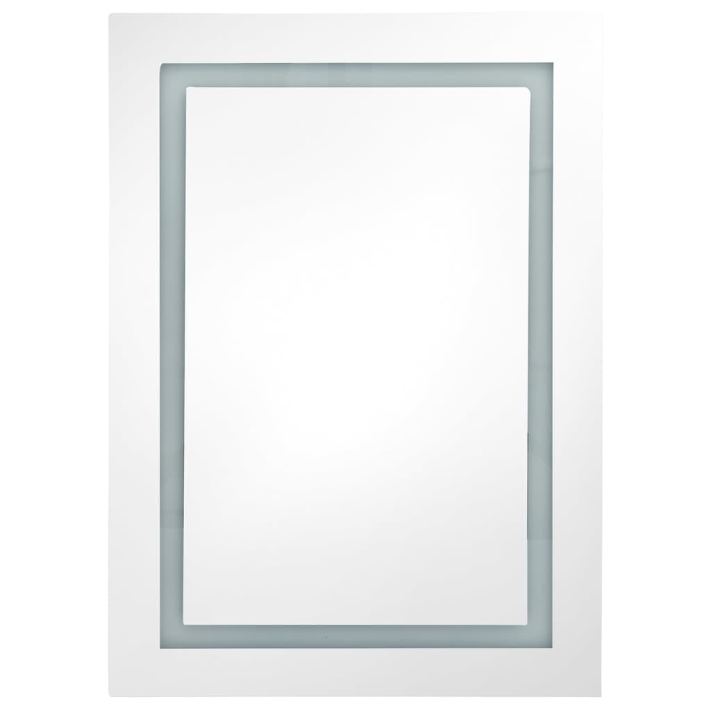 Badrumsspegel Spegelskåp LED 50x13x70 cm