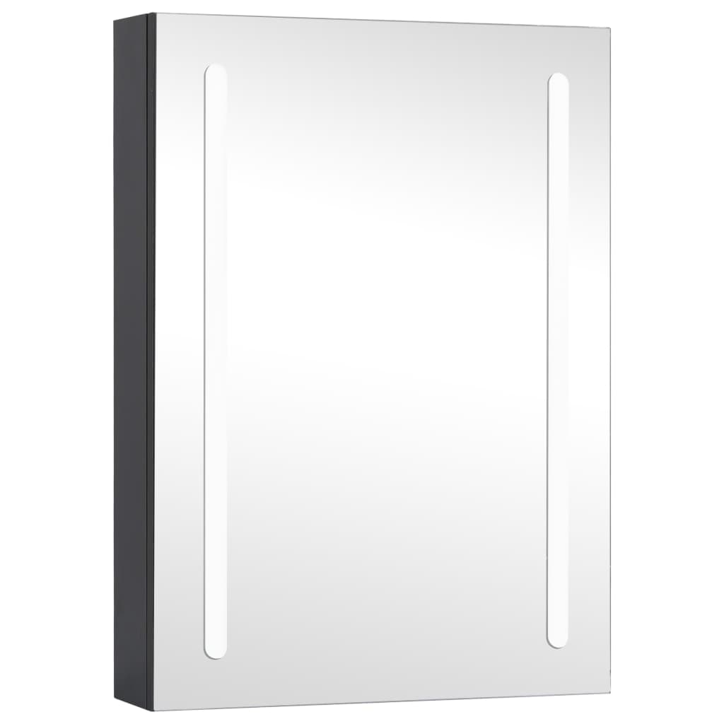 Badrumsspegel Spegelskåp LED 50x13x70 cm