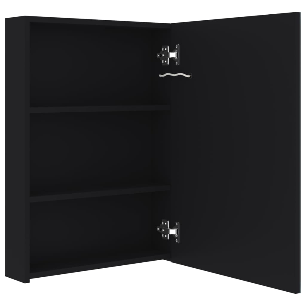 Badrumsspegel Spegelskåp LED 50x13x70 cm