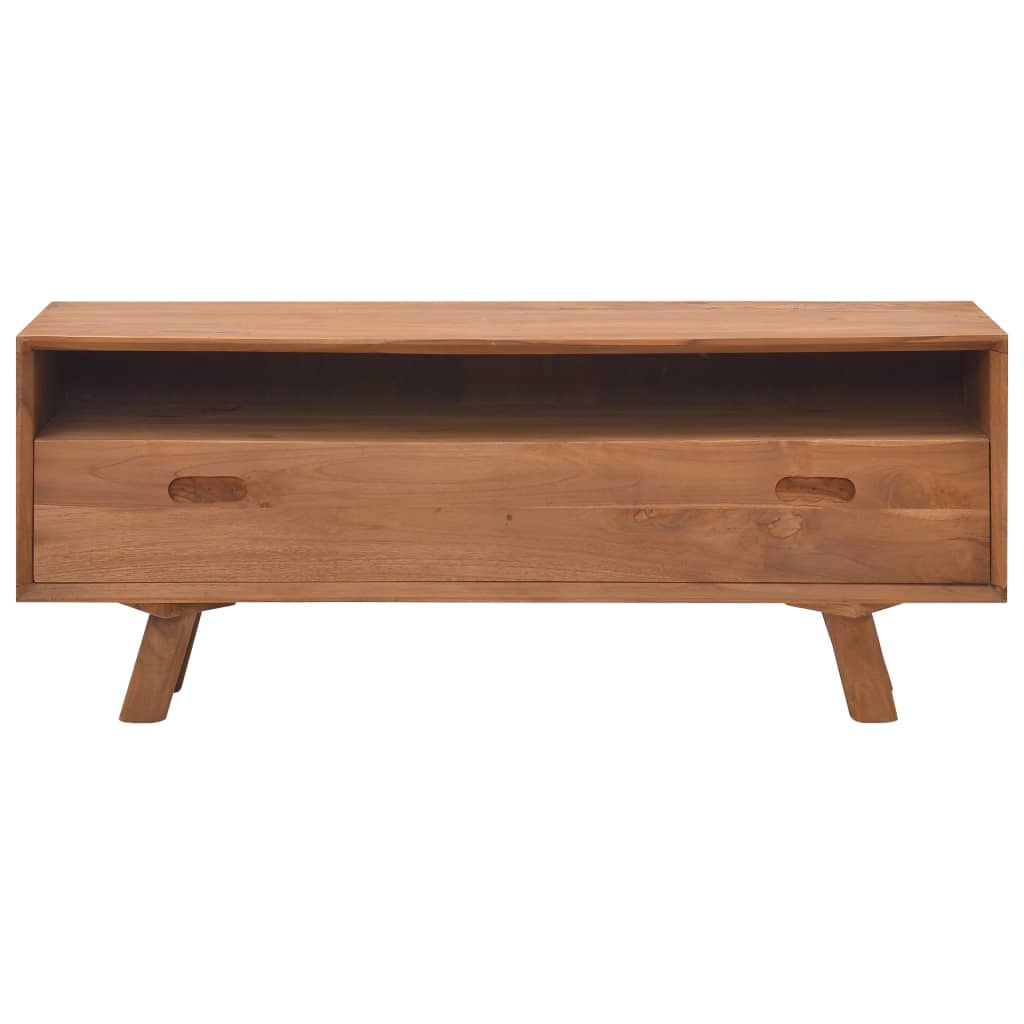 TV-bänk 110x30x45 cm massiv teak