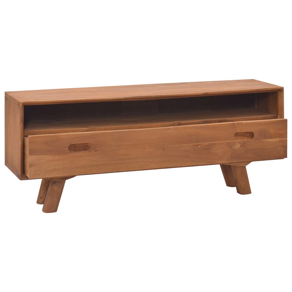 TV-bänk 110x30x45 cm massiv teak