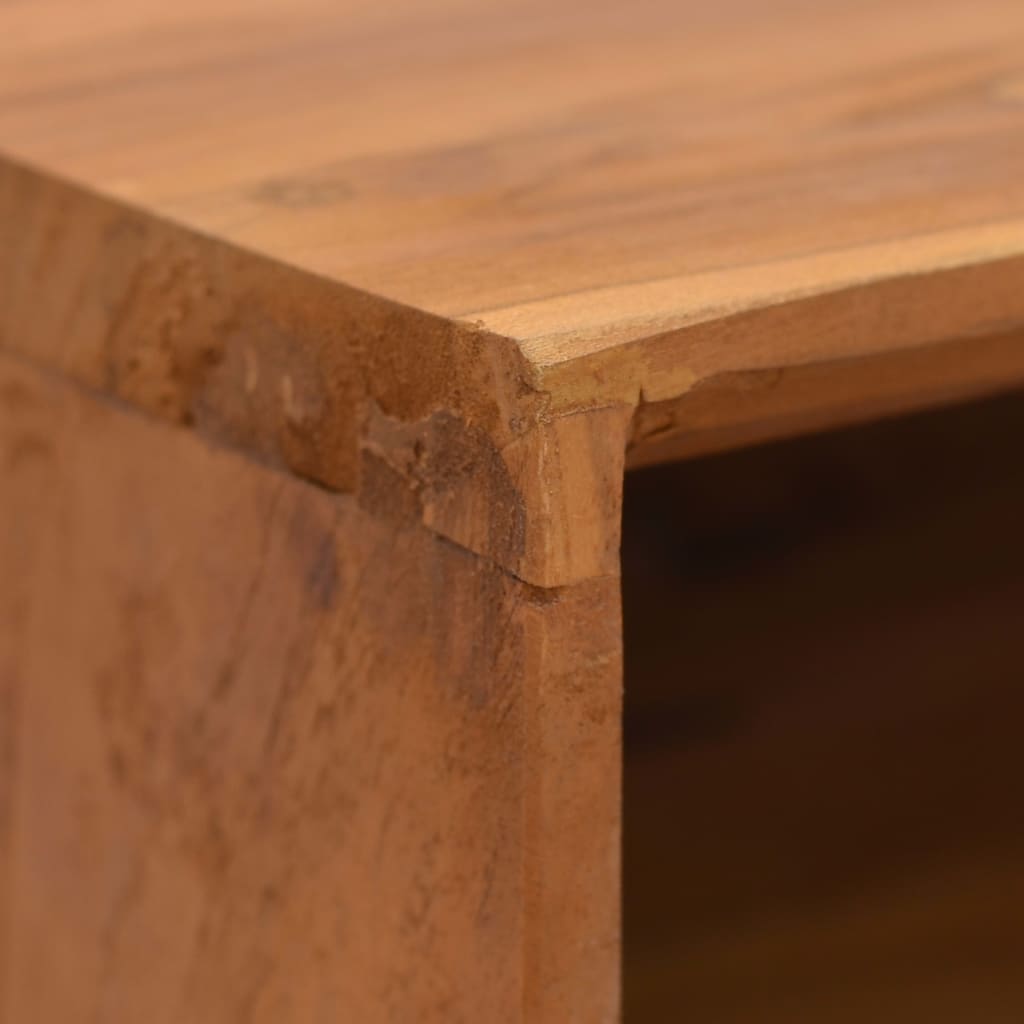 TV-bänk 110x30x45 cm massiv teak