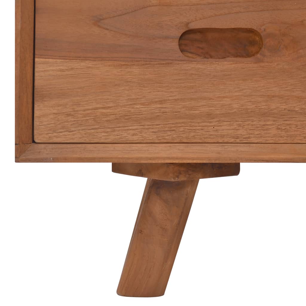 TV-bänk 110x30x45 cm massiv teak