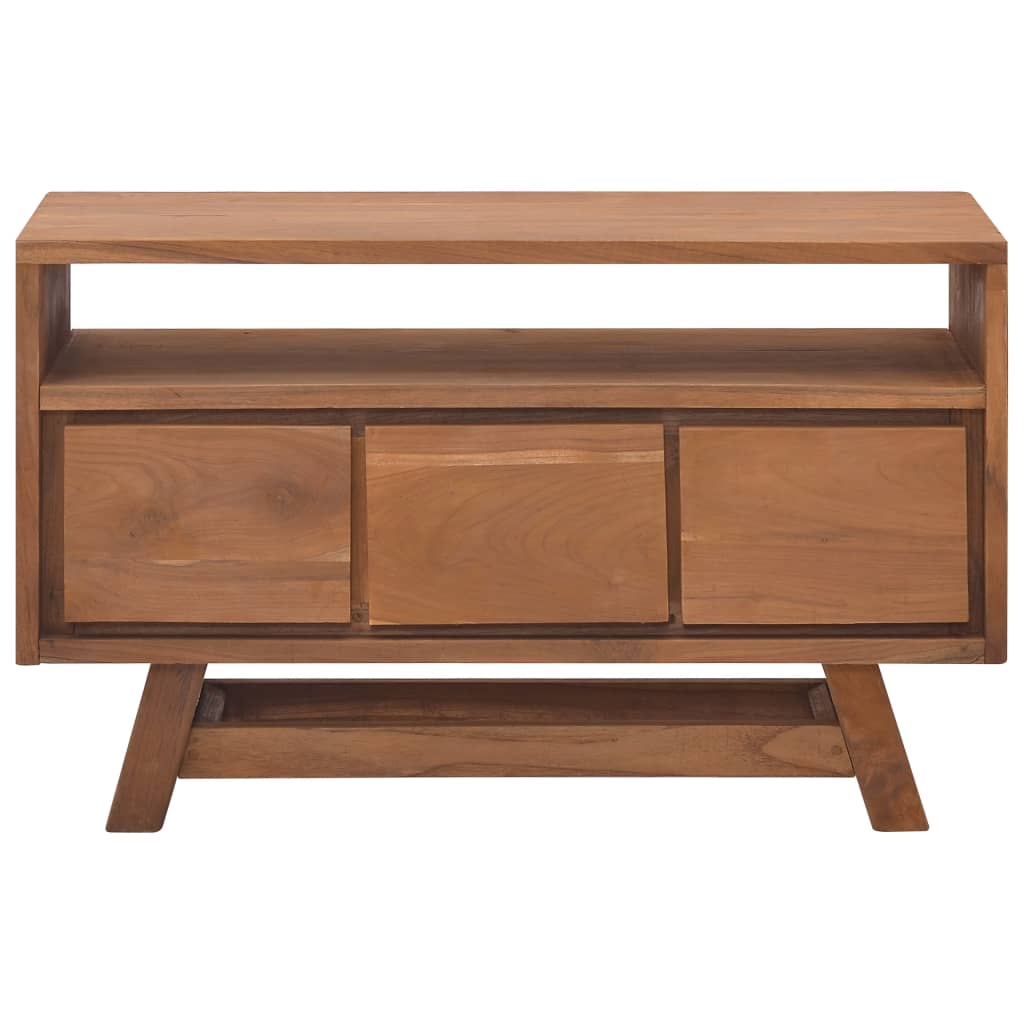 TV-bänk 80x30x50 cm massiv teak