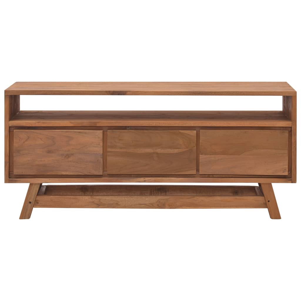 TV-bänk 110x30x50 cm massiv teak