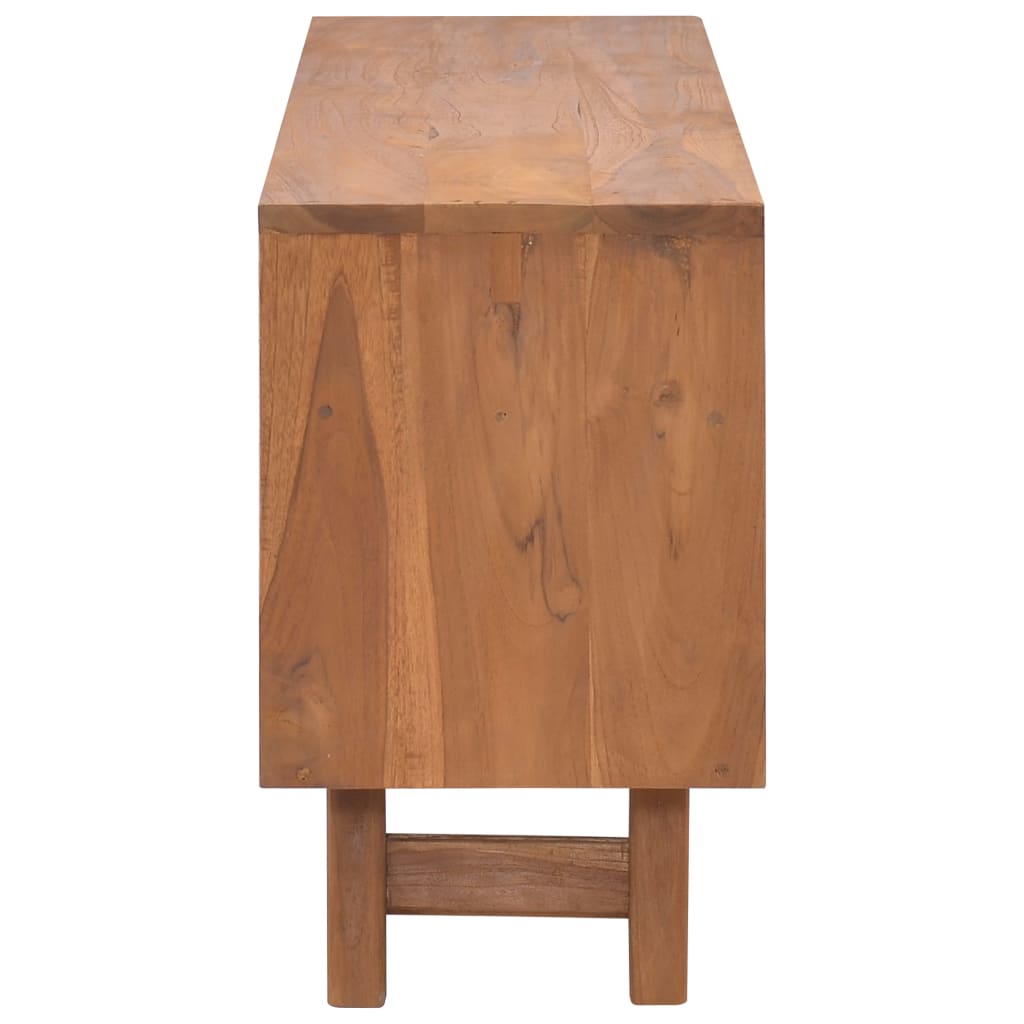 TV-bänk 110x30x50 cm massiv teak
