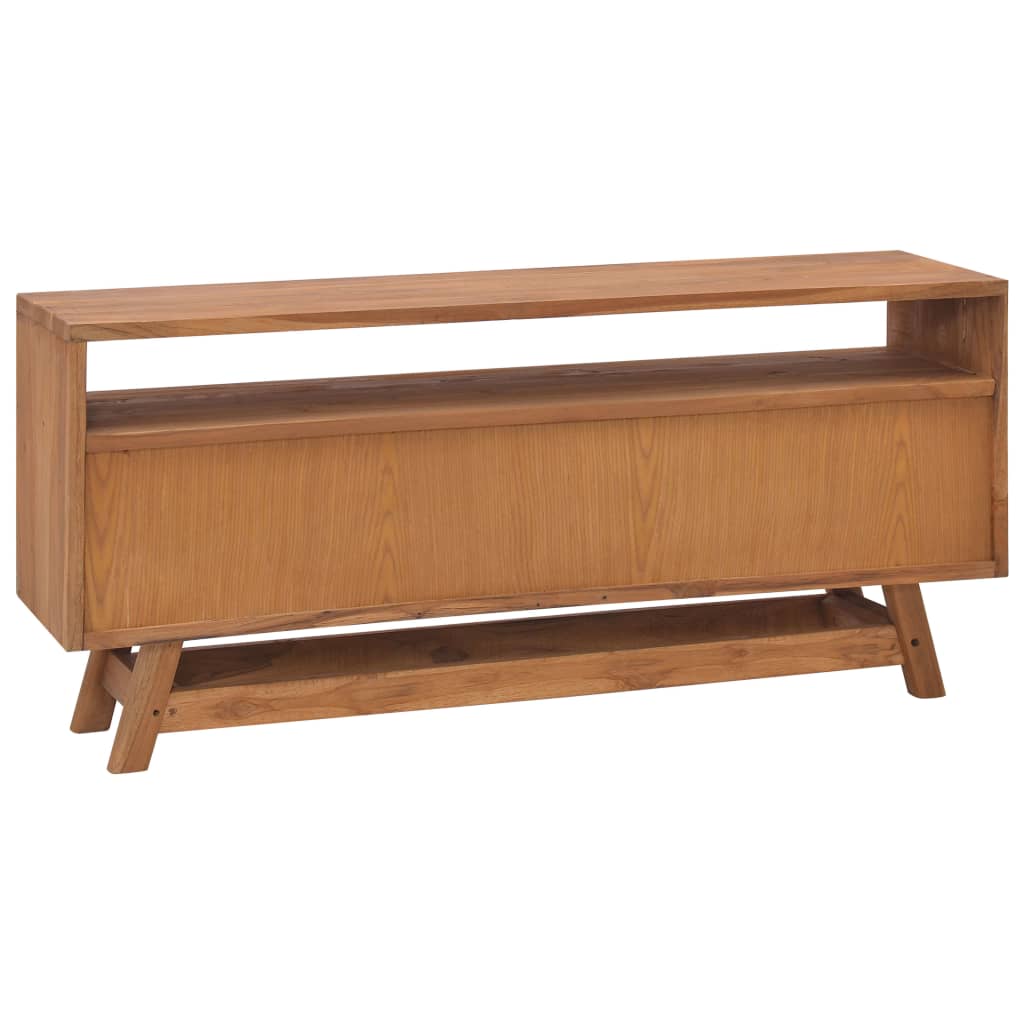 TV-bänk 110x30x50 cm massiv teak
