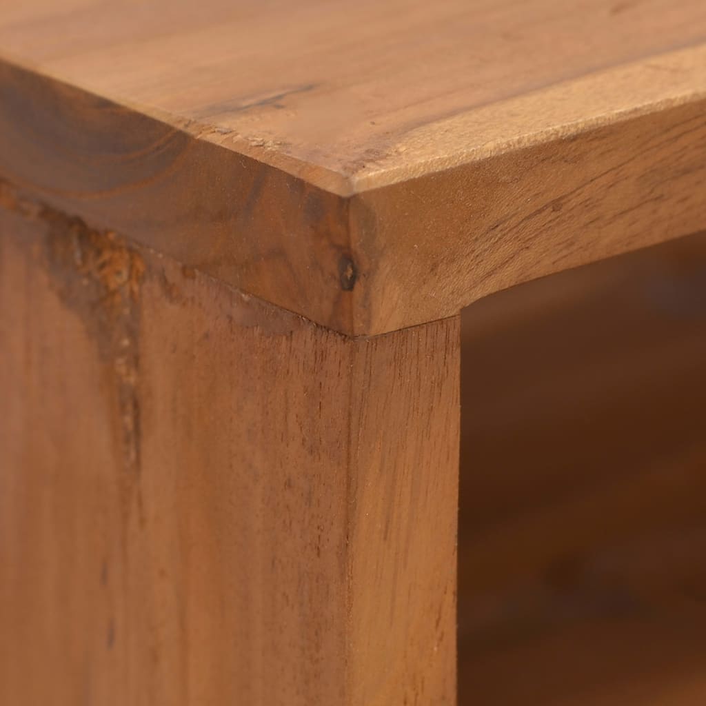 TV-bänk 110x30x50 cm massiv teak