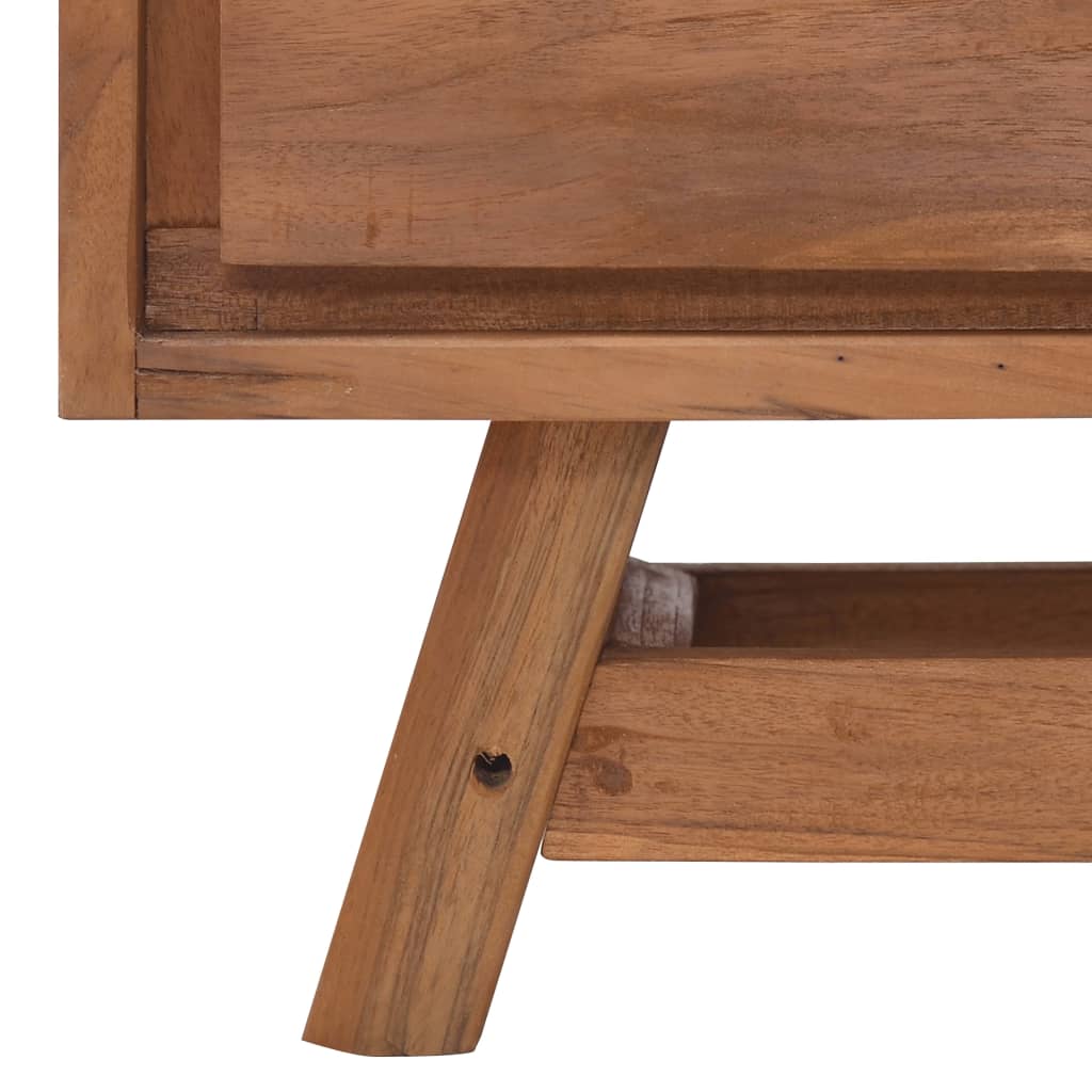 TV-bänk 110x30x50 cm massiv teak