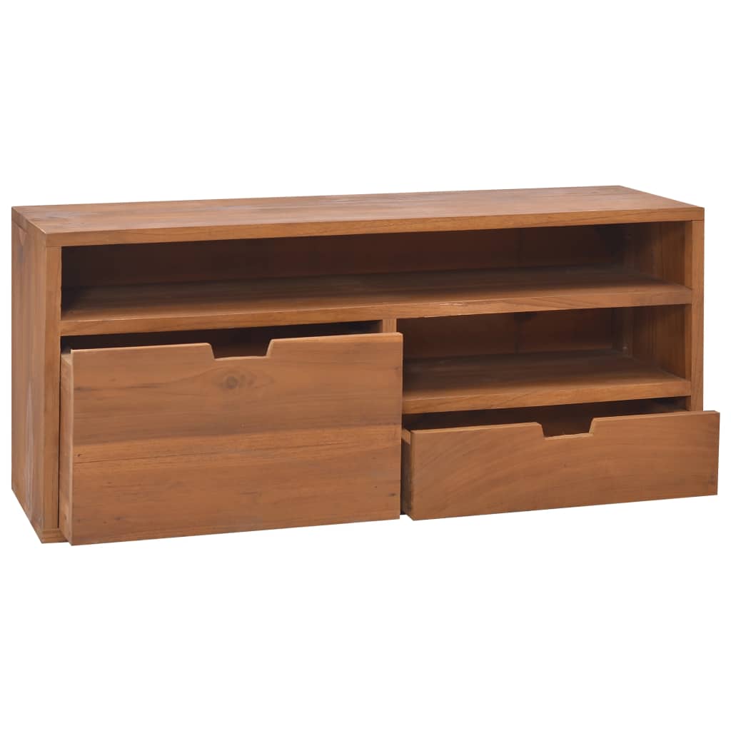 TV-bänk 90x30x40 cm massiv teak