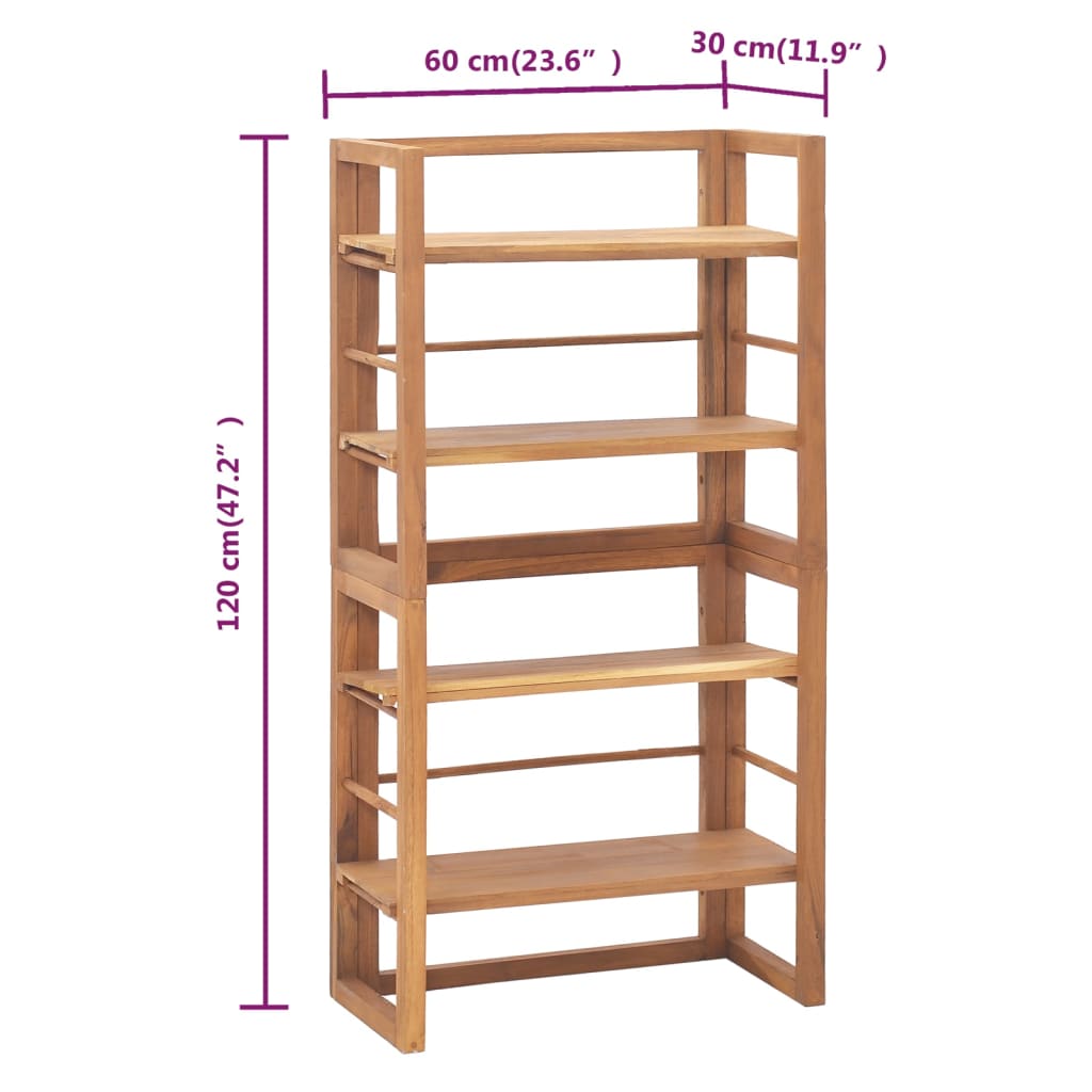 Hyllenhet 60x30x120 cm massiv teak