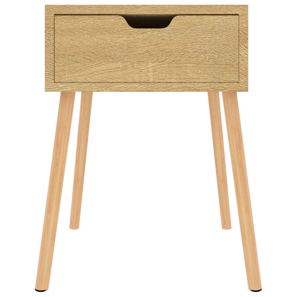 Sängbord 2 st sonoma-ek 40x40x56 cm konstruerat trä