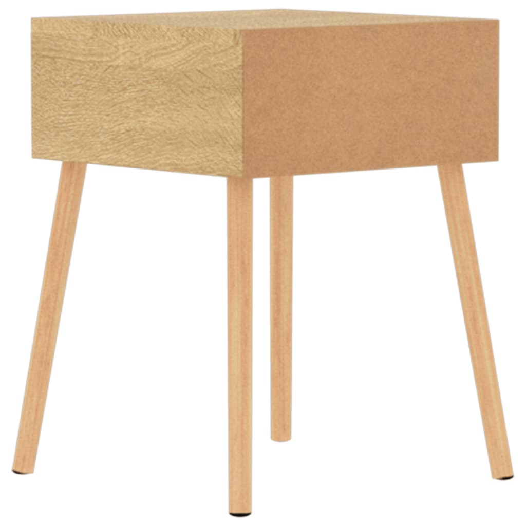 Sängbord 2 st sonoma-ek 40x40x56 cm konstruerat trä