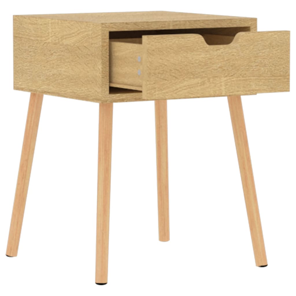 Sängbord 2 st sonoma-ek 40x40x56 cm konstruerat trä