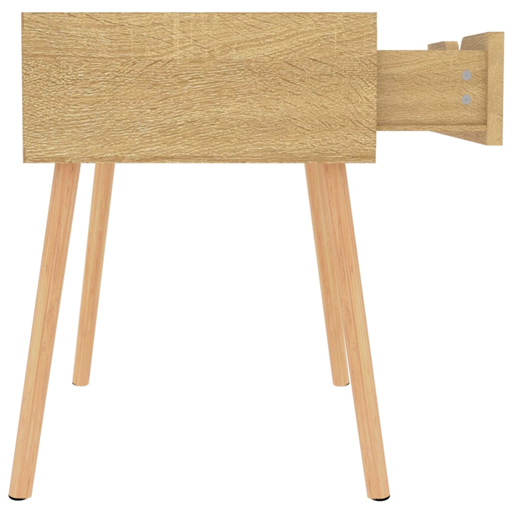Sängbord 2 st sonoma-ek 40x40x56 cm konstruerat trä