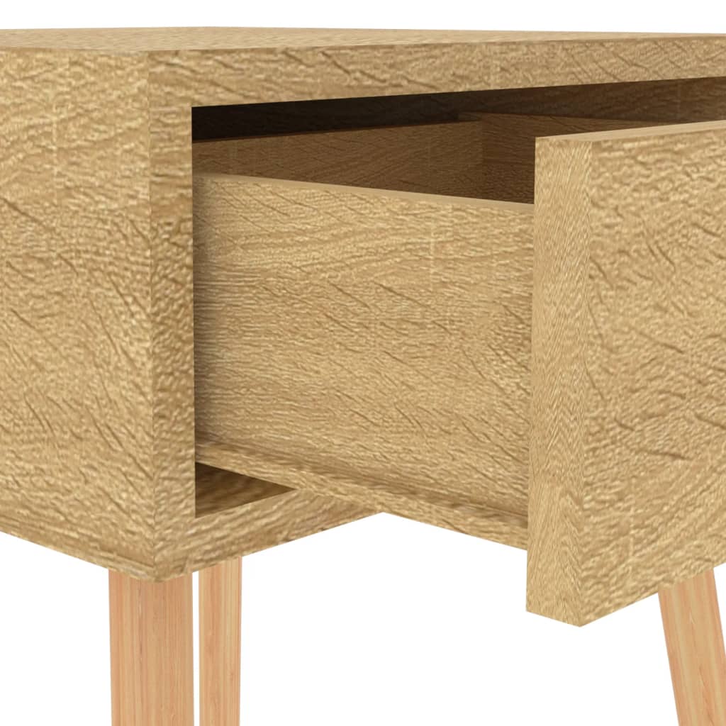 Sängbord 2 st sonoma-ek 40x40x56 cm konstruerat trä