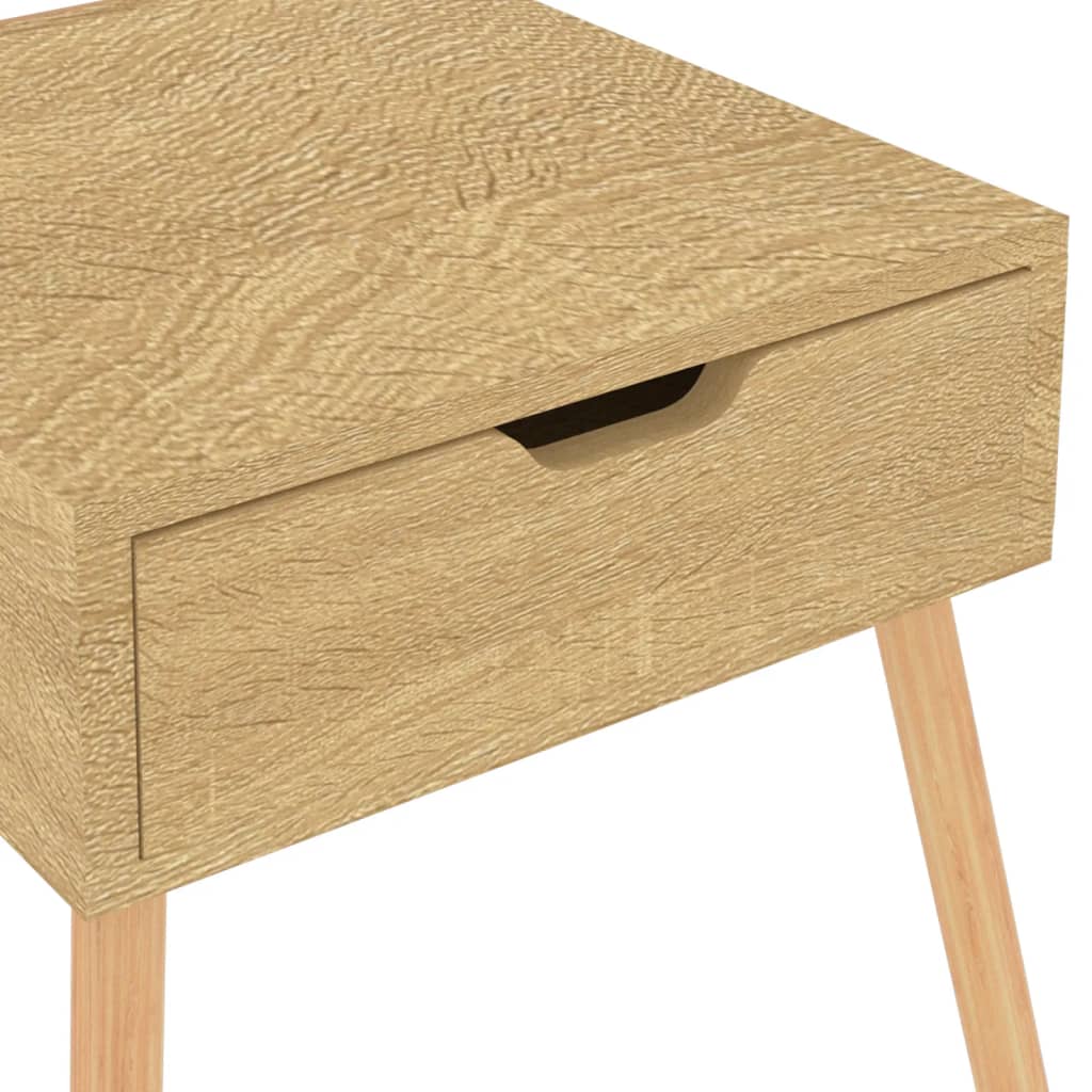 Sängbord 2 st sonoma-ek 40x40x56 cm konstruerat trä