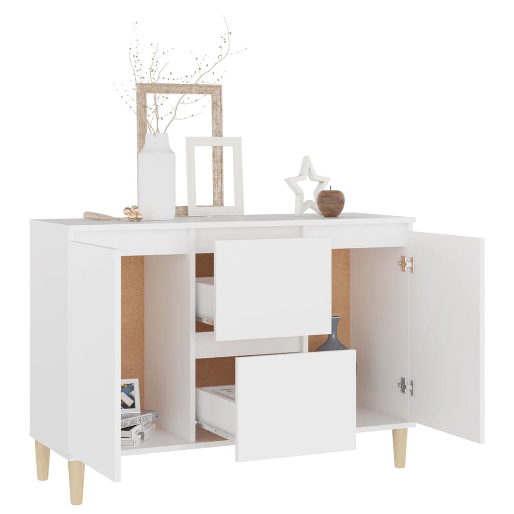 Skänk Vit 101x35x70 cm