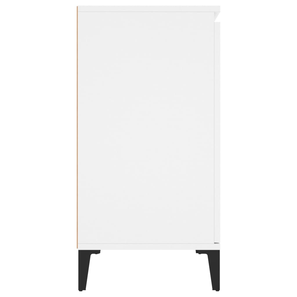Skänk vit 102x35x70 cm konstruerat trä