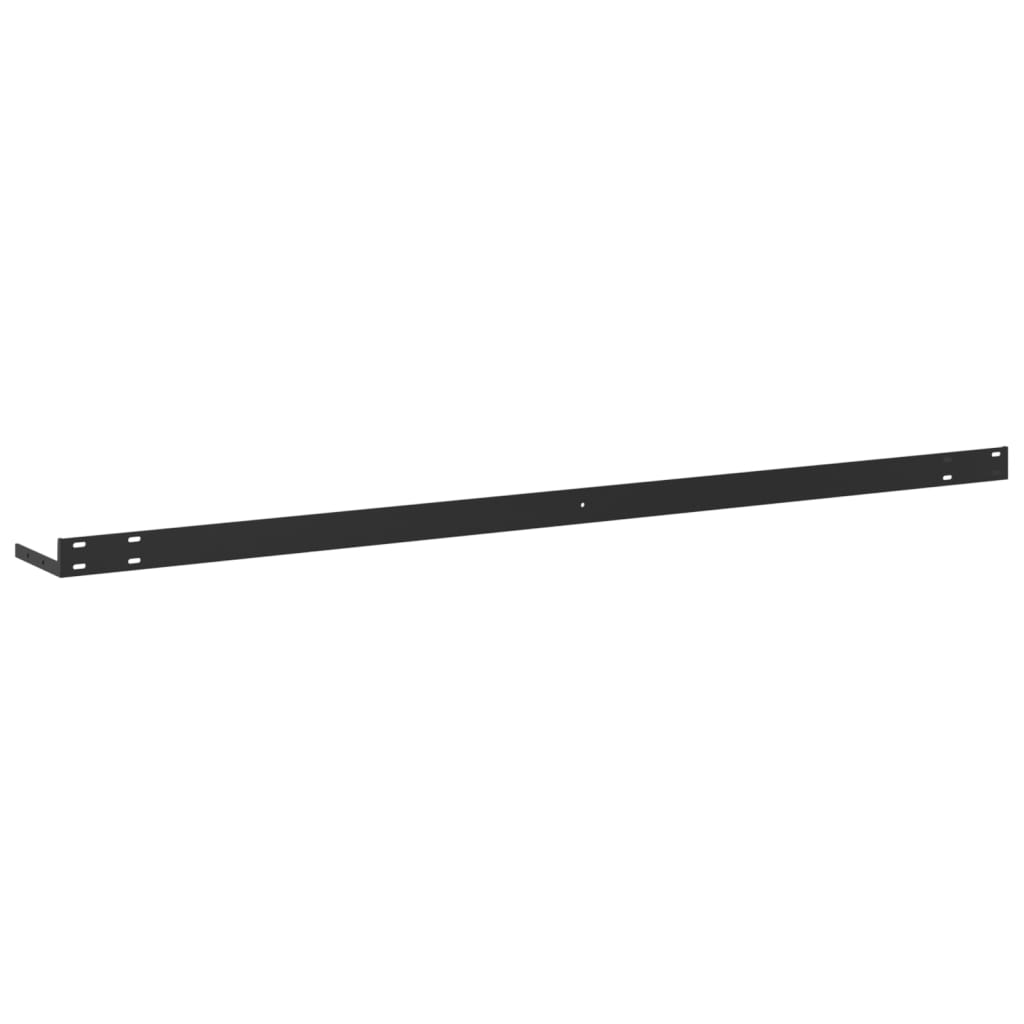 Vägghylla Vit 4 st Vit och Ek 120x23,5x3,8 cm MDF