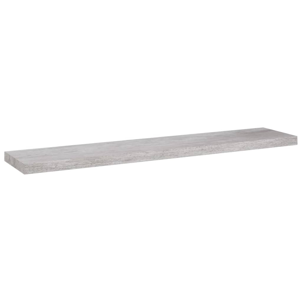 Vägghylla Betonggrå Svävande Flytande 4 st 120x23,5x3,8 cm